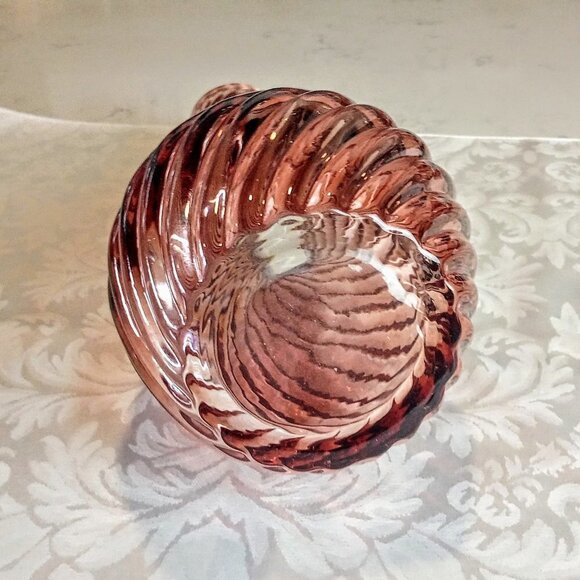 Pink Swirl 12" Glass Vase - Picture 3 of 4